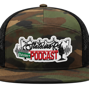 Premium Richardson Flat Bill Snapback Hats (Camo/Black)